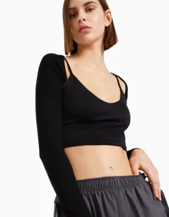 BERSHKA Manchettes basiques Rose Online
