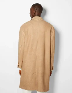 BERSHKA Manteau confort Camel Store