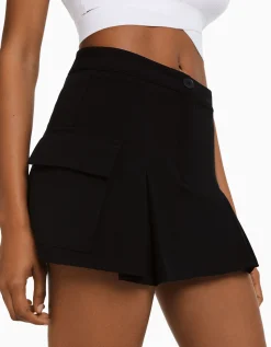 BERSHKA Minijupe tailoring cargo poches Kaki Online