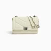 BERSHKA Mini-sac épaule matelassé chaîne Blanc Online