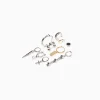 BERSHKA Pack 10 boucles d’oreilles croix Argent Shop