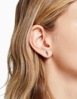 BERSHKA Pack 9 boucles d’oreilles ear cuff edgy Argent Fashion