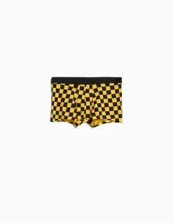 BERSHKA Pack 3 boxers imprimé damier Noir Best Sale