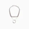 BERSHKA Pack 2 colliers bague Argent Shop