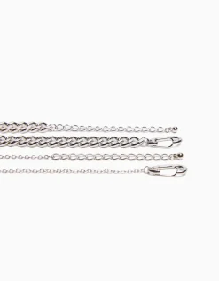 BERSHKA Pack 2 colliers bague Argent Shop