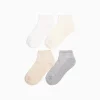 BERSHKA Pack de 4 paires de socquettes Sable Hot
