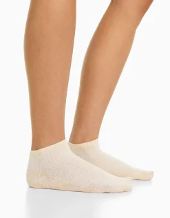 BERSHKA Pack de 4 paires de socquettes Sable Hot