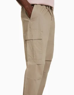 BERSHKA Pantalon cargo stoppeurs Noir Hot