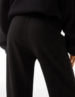 BERSHKA Pantalon jogger molleton Noir Outlet