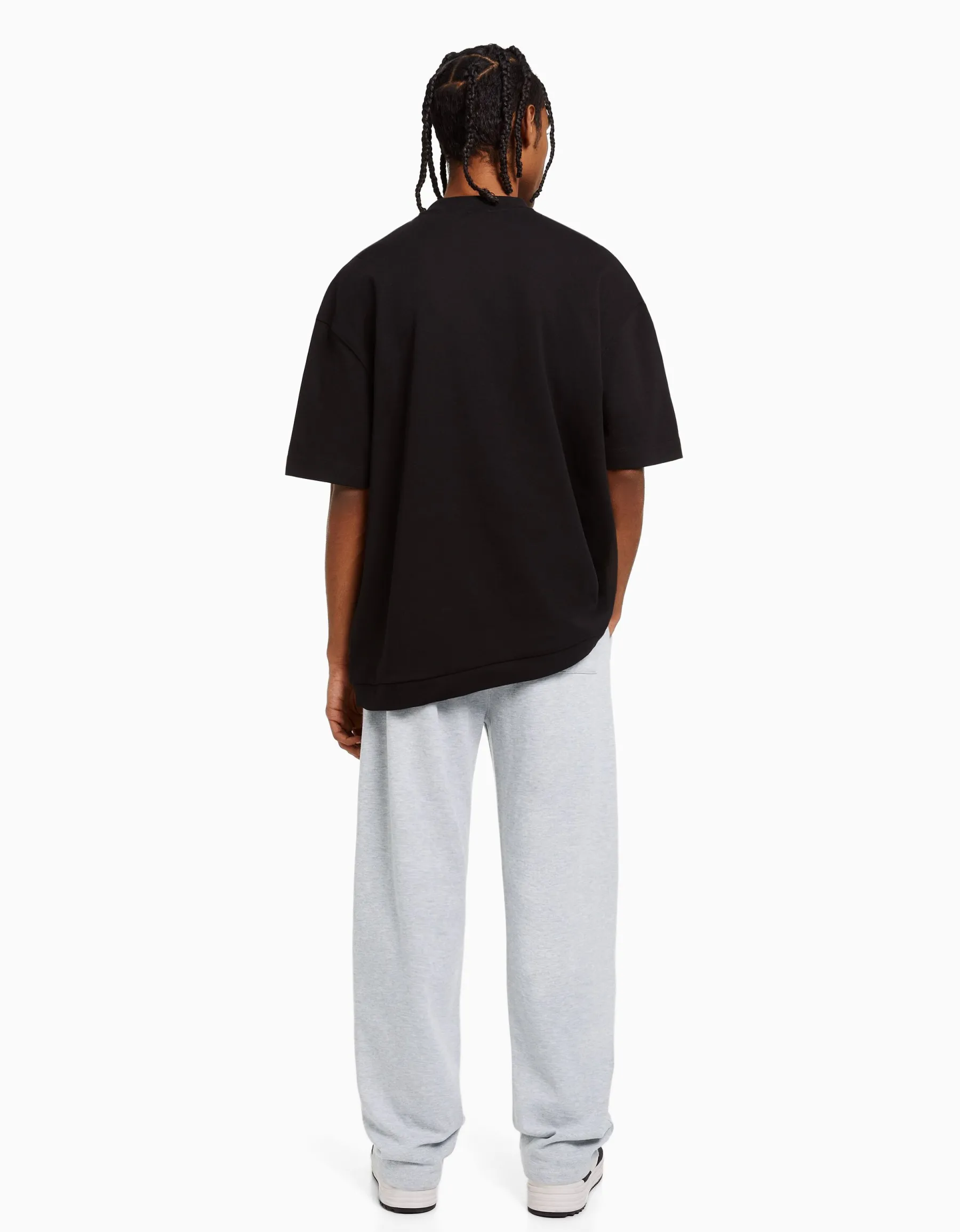 BERSHKA Pantalon palazzo Beige Online