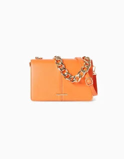 BERSHKA Pochette accordéon chaîne Blanc Cheap