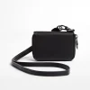 BERSHKA Porte-monnaie anse Noir Flash Sale
