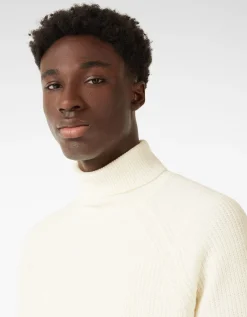 BERSHKA Pull à col roulé Noir Outlet