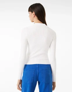 BERSHKA Pull bord-côte col roulé Noir Online