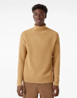 BERSHKA Pull col roulé épais Noir Best Sale