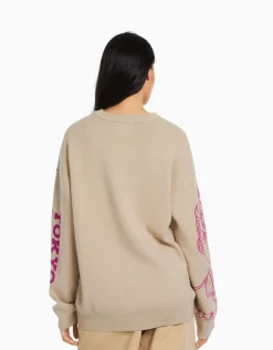 BERSHKA Pull imprimé TOKYO REVENGERS Écru Hot