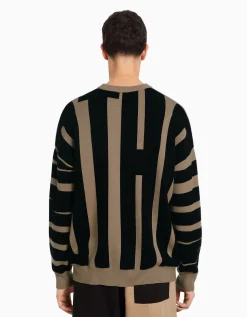 BERSHKA Pull texte Marron Best Sale