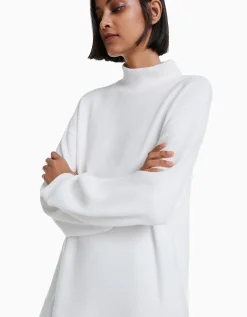 BERSHKA Robe courte manches longues Sable Discount