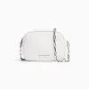 BERSHKA Sac anse texturé double fermeture Éclair Blanc Cheap