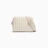 BERSHKA Sac bandoulière similicuir Écru Flash Sale