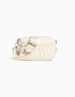 BERSHKA Sac bandoulière similicuir papillon Lime Best Sale