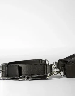 BERSHKA Sac besace imprimé papillons Noir Cheap