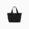 BERSHKA Sac cabas basique effet nylon Noir Online