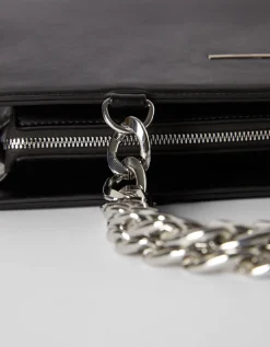 BERSHKA Sac chaîne chunky Noir Store