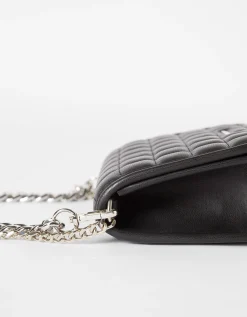 BERSHKA Sac matelassé chaîne Écru Flash Sale