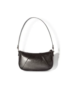 BERSHKA Sac porté épaule similicuir Beige Best
