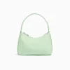 BERSHKA Sac porté épaule tissu Bleu turquoise New