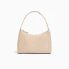 BERSHKA Sac porté épaule tissu Beige Store