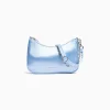 BERSHKA Sac satiné anse Bleu clair Hot
