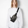 BERSHKA Sac sling Noir Fashion