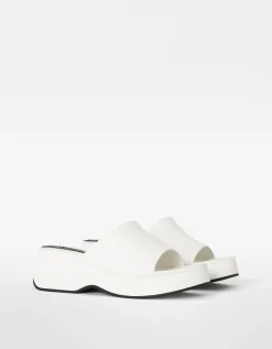 BERSHKA Sandales plateforme Blanc Best Sale