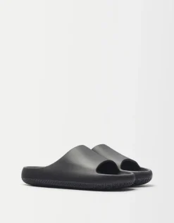 BERSHKA Sandales plates texturées homme Sable Best