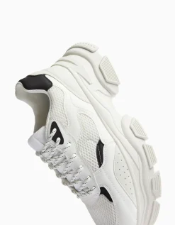 BERSHKA Sneakers semelle épaisse avec mesh homme Multicouleur Online