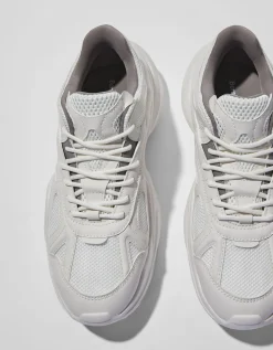 BERSHKA Sneakers volume avec mesh homme Blanc Discount