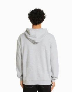BERSHKA Sweat capuche Gris Store