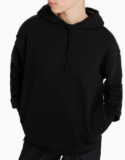 BERSHKA Sweat capuche Noir Cheap