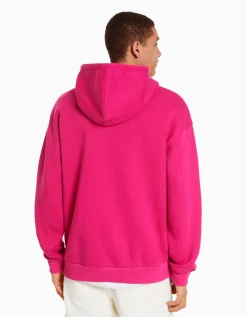 BERSHKA Sweat capuche oversize Fuchsia Best
