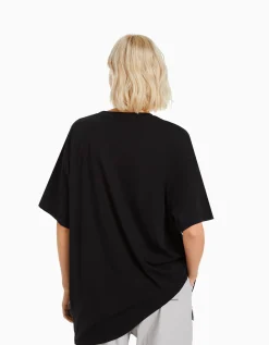 BERSHKA T-shirt manches courtes imprimé Harry Potter Noir Best Sale