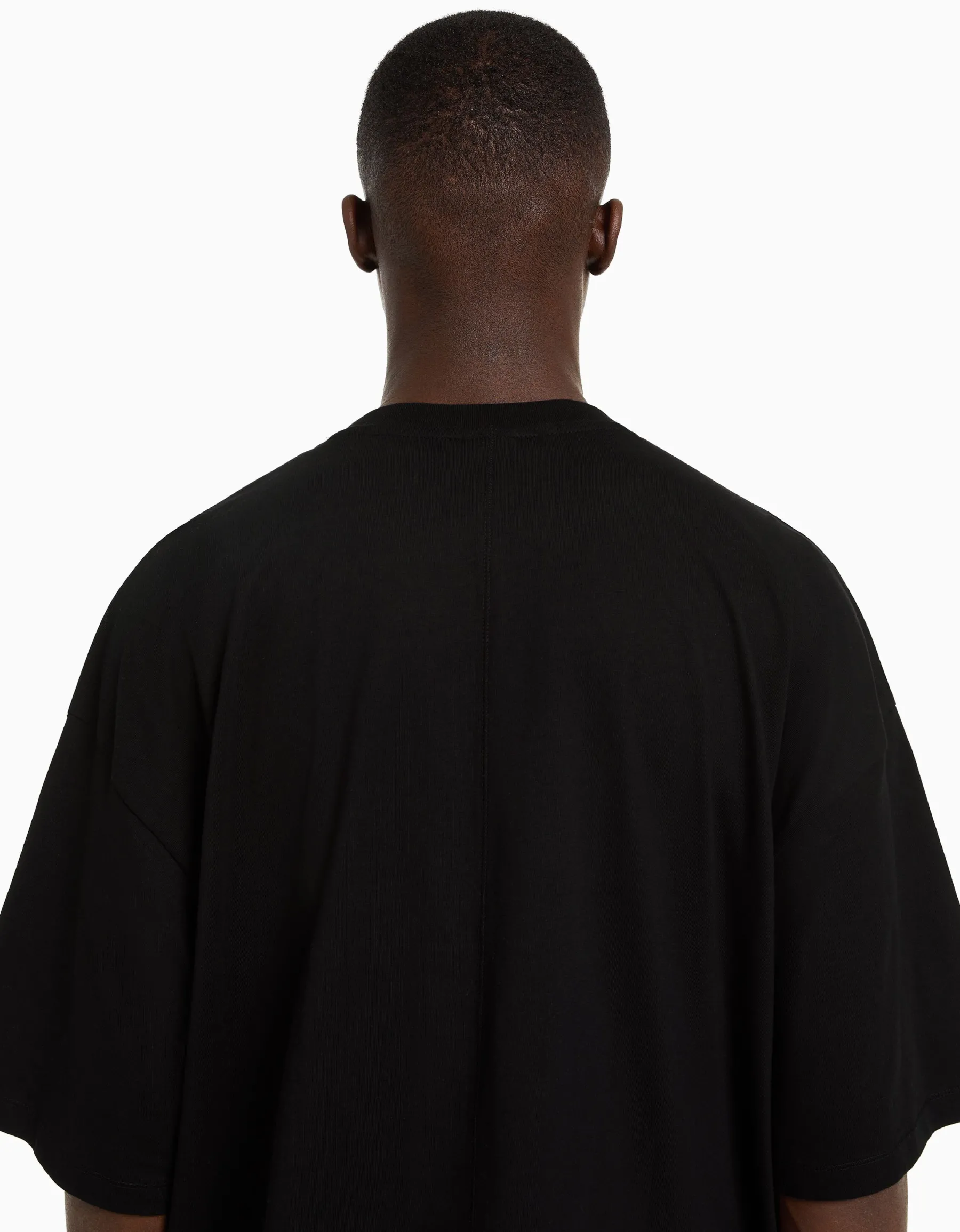 BERSHKA T-shirt oversize à manches courtes Noir Store