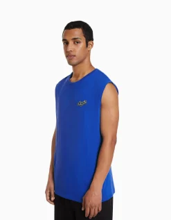BERSHKA T-shirt workwear sans manches Blanc Sale
