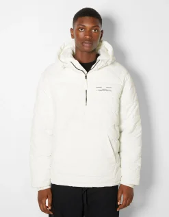 BERSHKA Veste kangourou matelassée Blanc Cheap